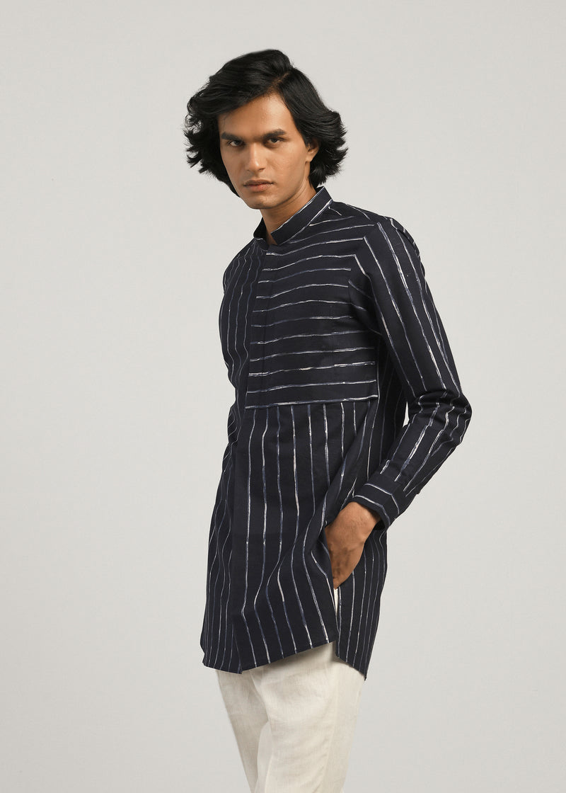 Rustic lines Short kurta