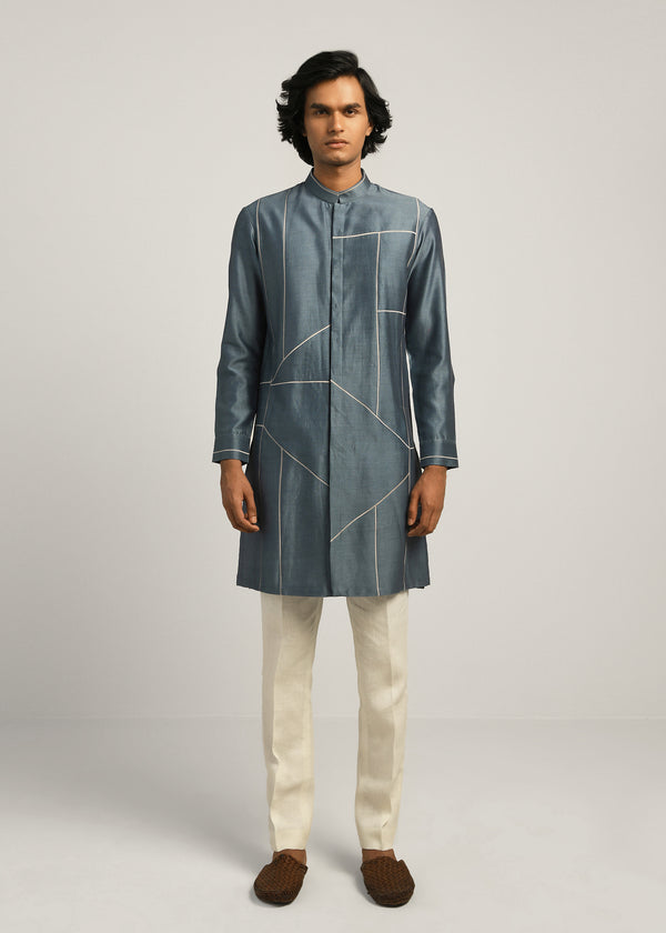 Patchwork Block Kurta Set