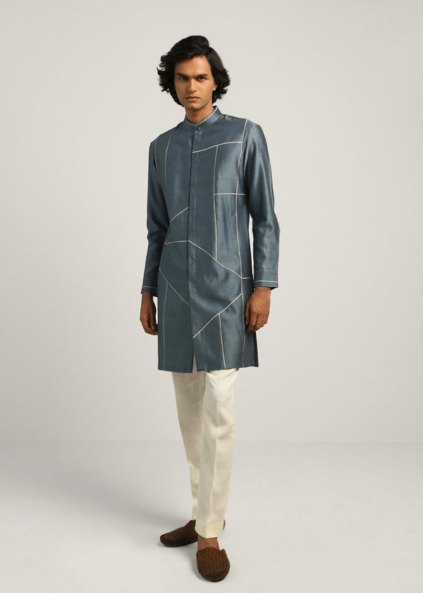 Patchwork Block Kurta Set
