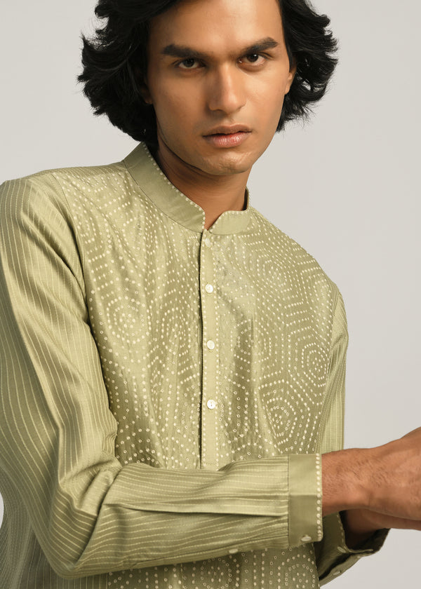 Hexa Dots hand Emb Kurta