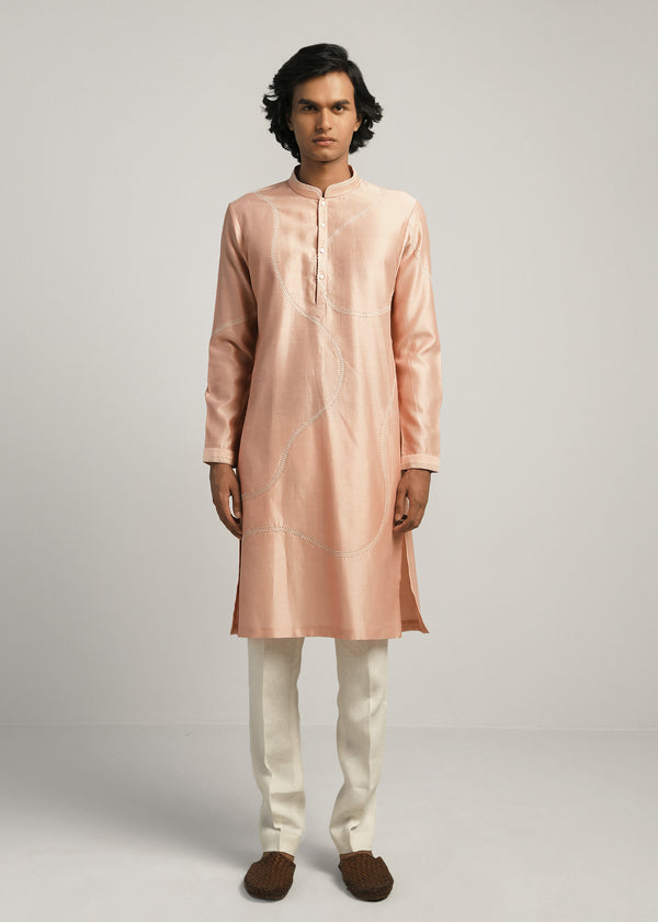 Coil Hand Emb Kurta Set