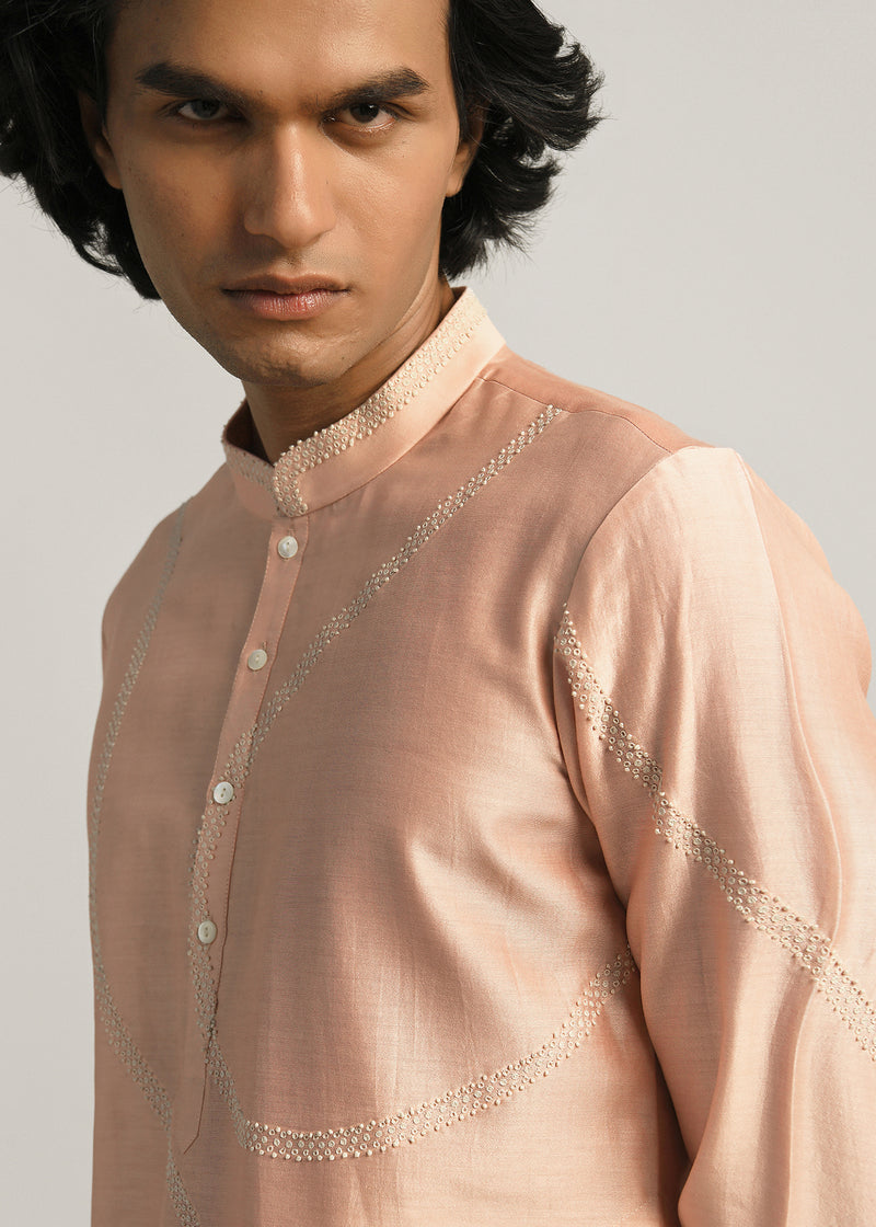 Coil Hand Emb Kurta Set
