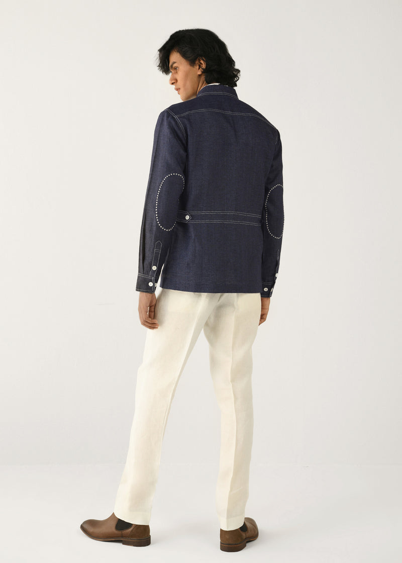 Linen denim Overshirt