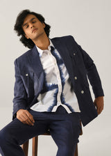 Linen Double Breasted Blazer