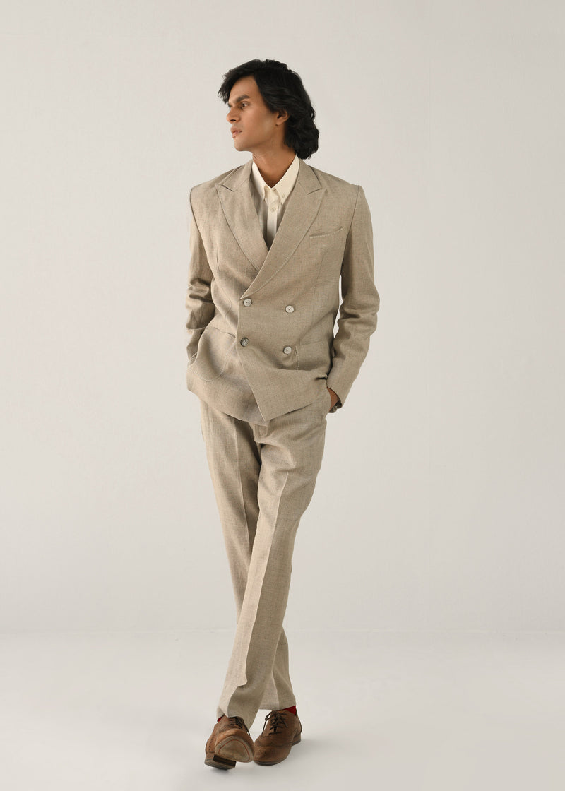 Hemp Double Breasted Jacket