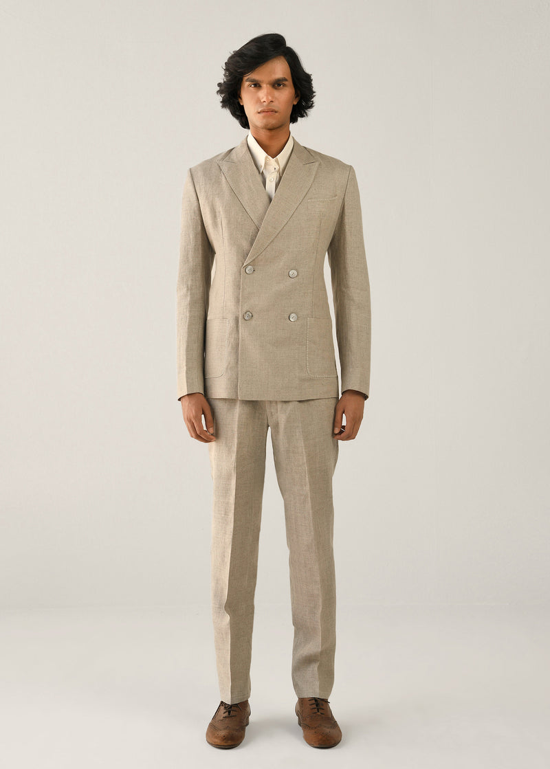 Hemp Double Breasted Jacket