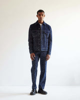 Camo-block Denim Jacket