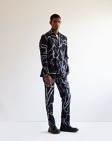 Desert Wave Printed Double Breasted Jacket