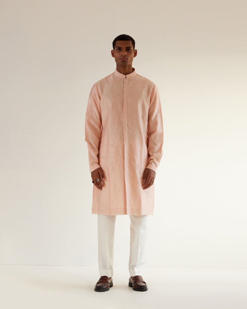 Black Hole Embroidery Kurta Set