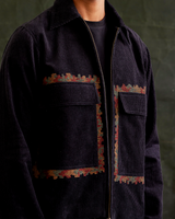 Corduroy Camo-Pixel Zipper Jacket
