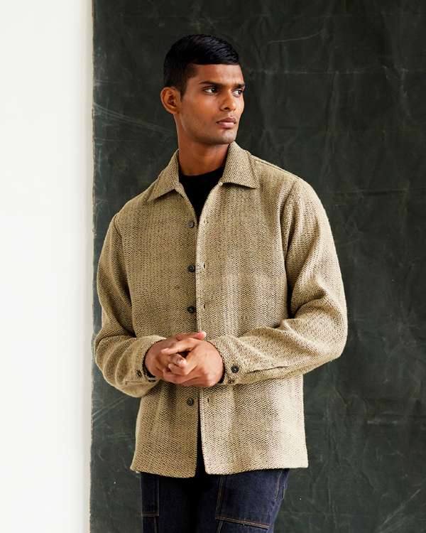 Herringbone Handloom Workwear Jacket