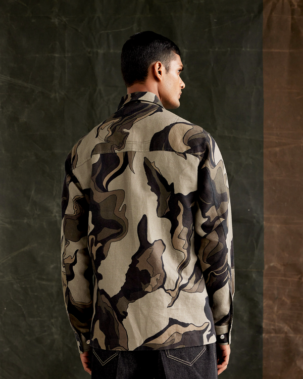 Molten Camouflage Overshirt