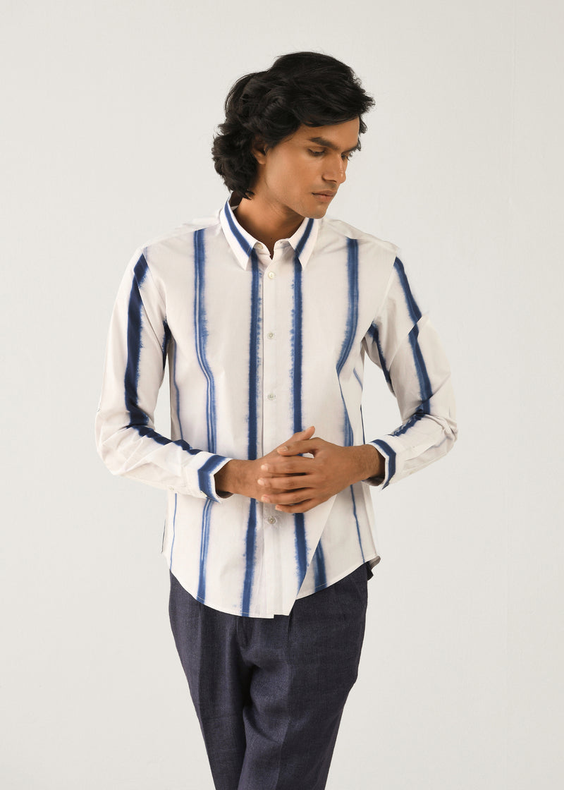 Tie Dye Stripes Shirt