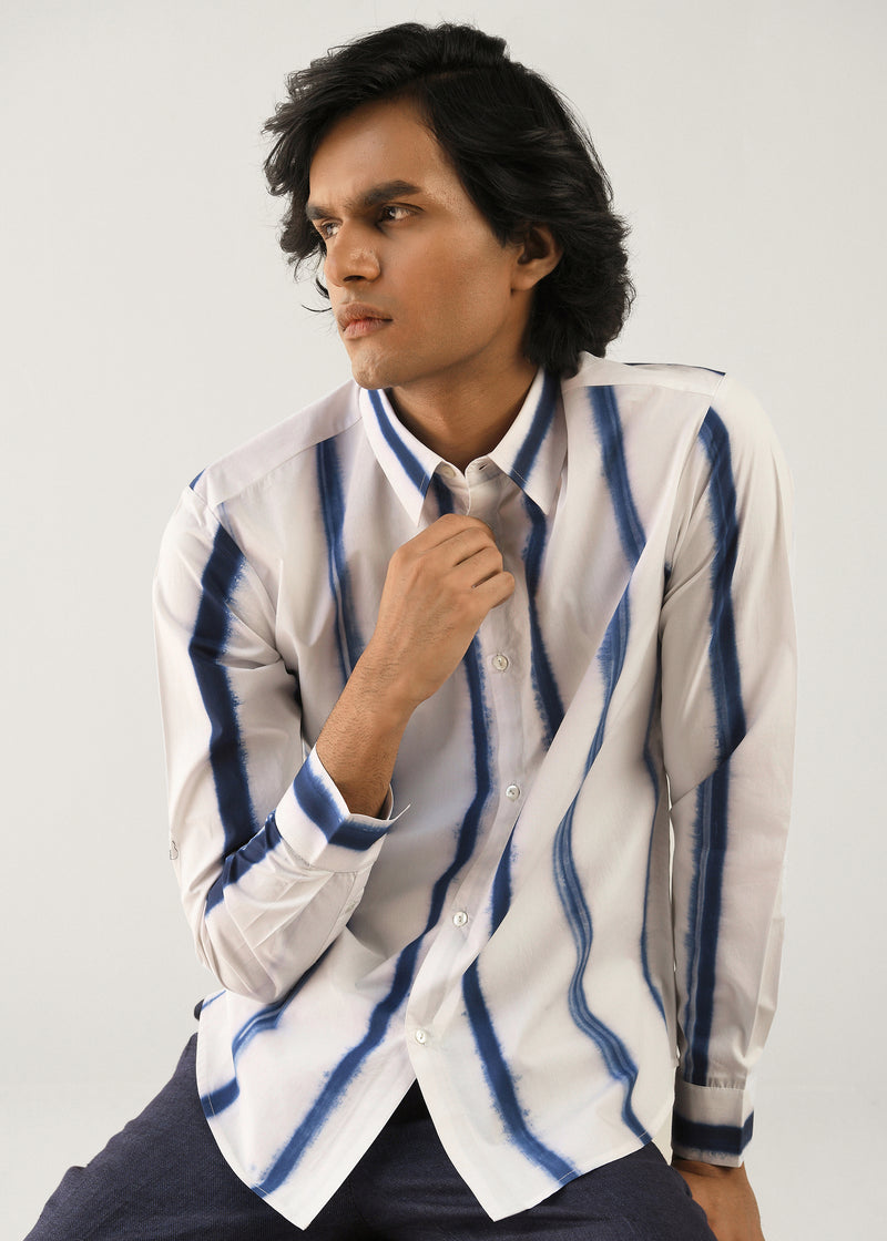 Tie Dye Stripes Shirt