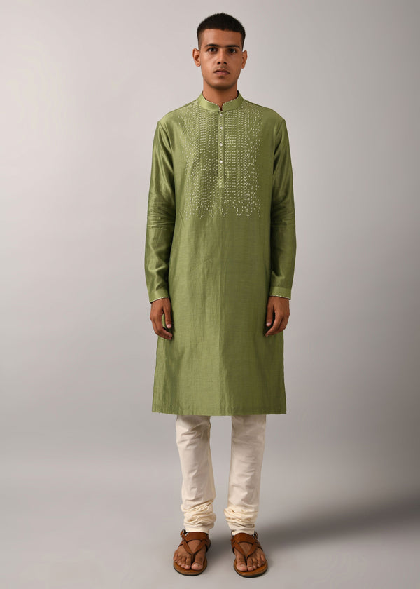 Morse Code Yoke Kurta Set