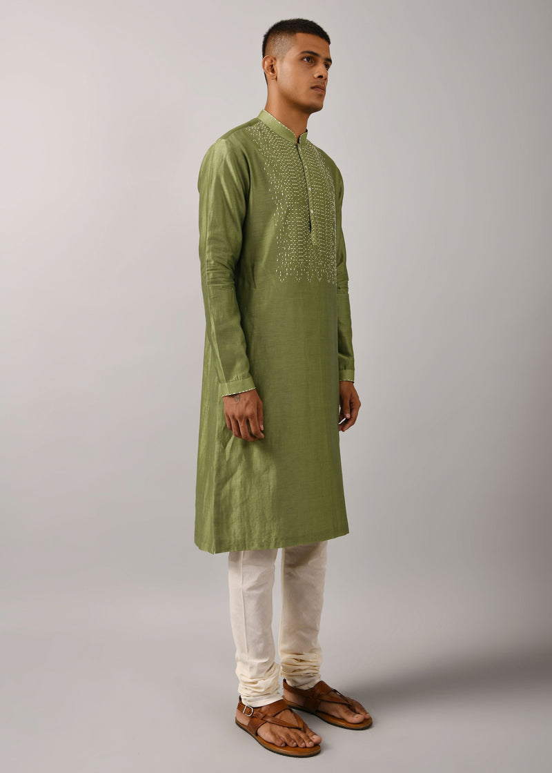 Morse Code Yoke Kurta Set