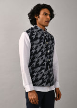 Houndstooth Printed Bundi