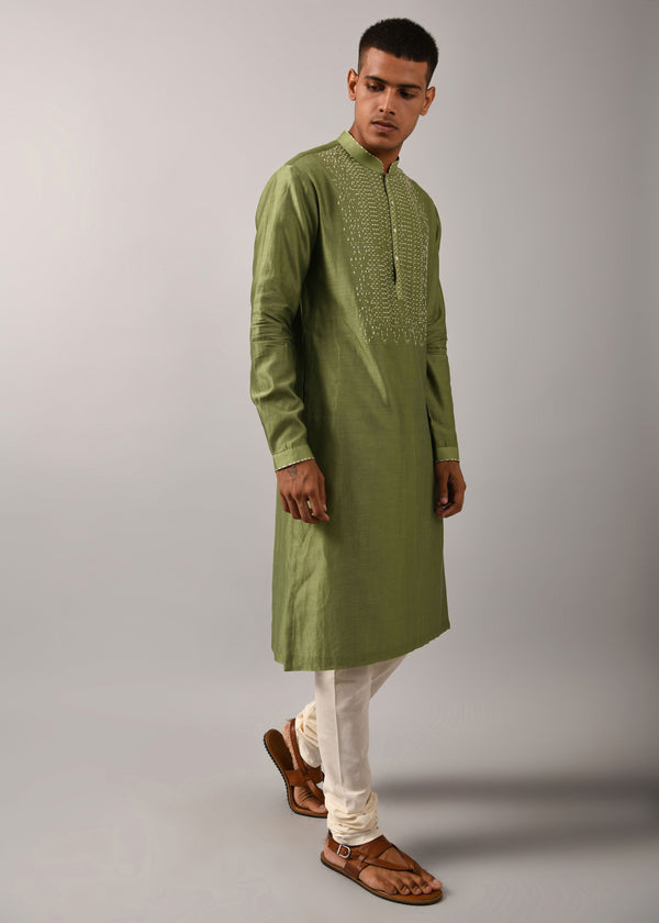 Morse Code Yoke Kurta Set