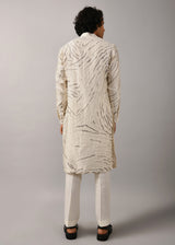 Ivory Terrain Maize Kurta