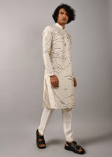 Ivory Terrain Maize Kurta