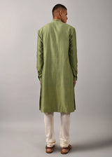 Chevron Hand Embroidered Kurta Set