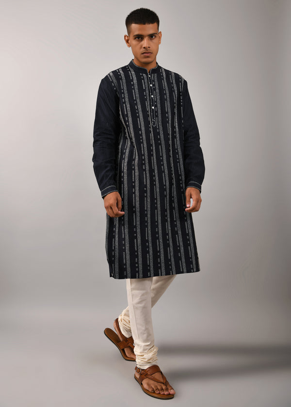 Contrail Hand Embroidered Kurta Set