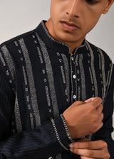 Contrail Hand Embroidered Kurta Set