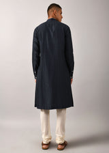 Navy Fence Wire Kurta Set