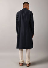 Navy Morse Code Yoke Kurta Set