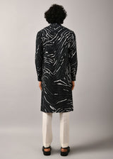 Black Terrain Maize Kurta
