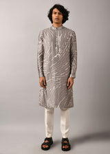 Grey Terrain Maize Kurta