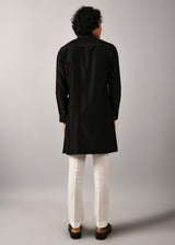 Night Sky Front Open Embroidered Kurta