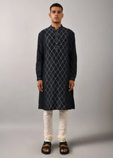 Diamond Embroidered Kurta Set