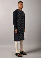 Diamond Embroidered Kurta Set