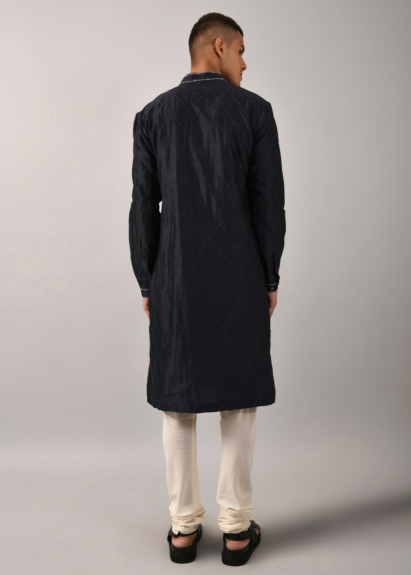 Diamond Embroidered Kurta Set