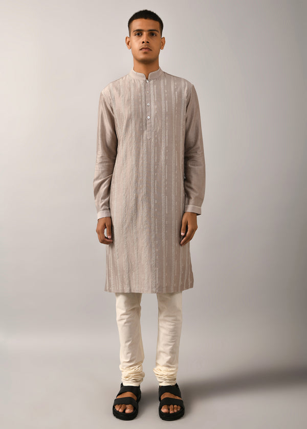 Contrail Hand Embroidered Kurta Set