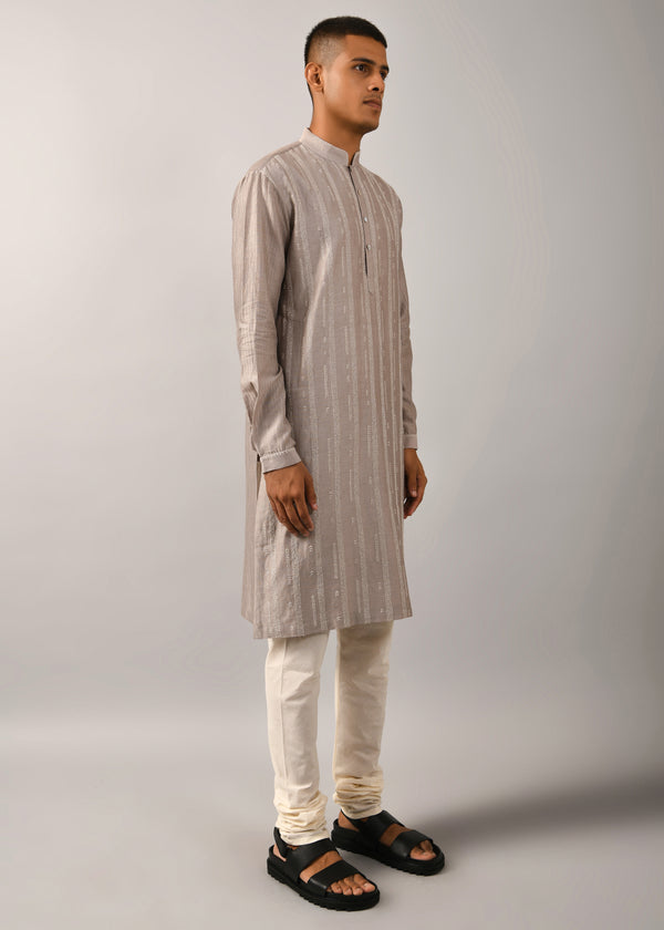 Contrail Hand Embroidered Kurta Set