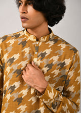Houndstooth Printed Kurta
