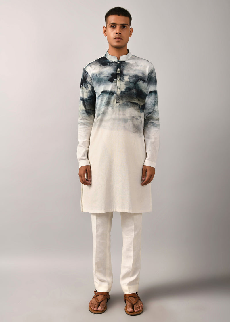Camouflaged Clouds Kurta