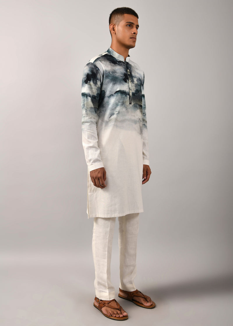Camouflaged Clouds Kurta