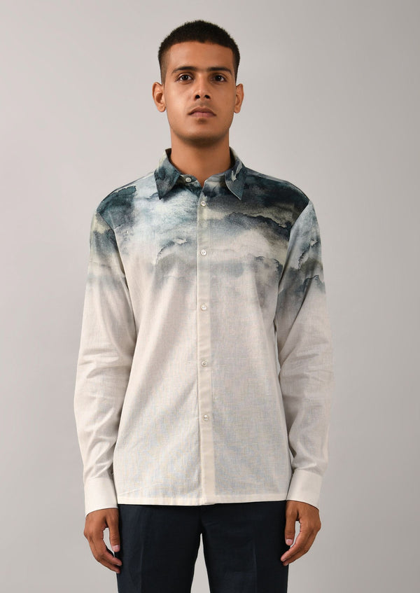 Camouflaged Clouds Placement Shirt
