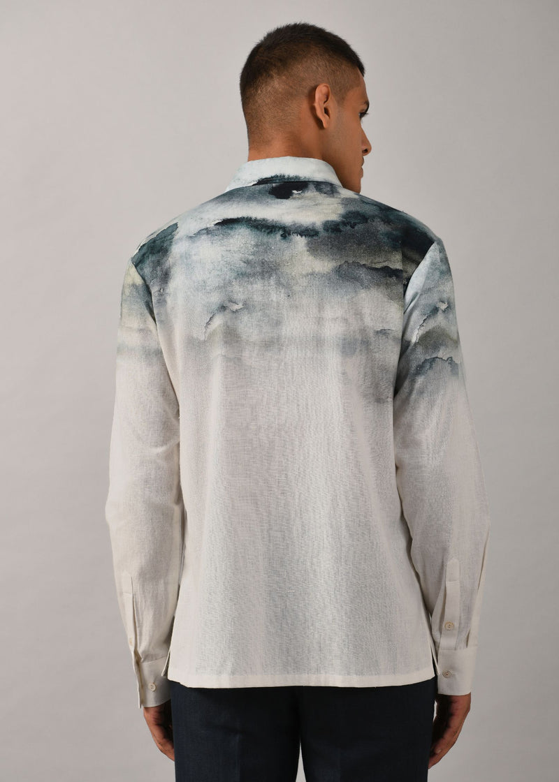 Camouflaged Clouds Placement Shirt
