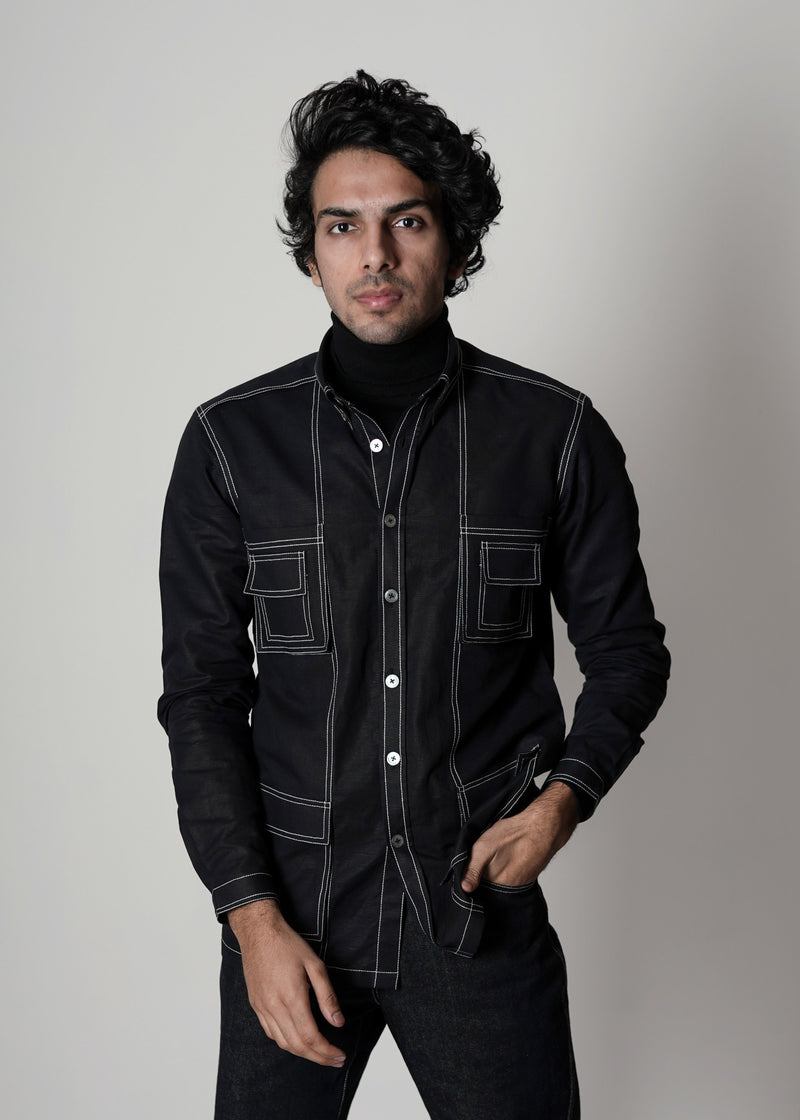 Stitch Detailing Overshirt