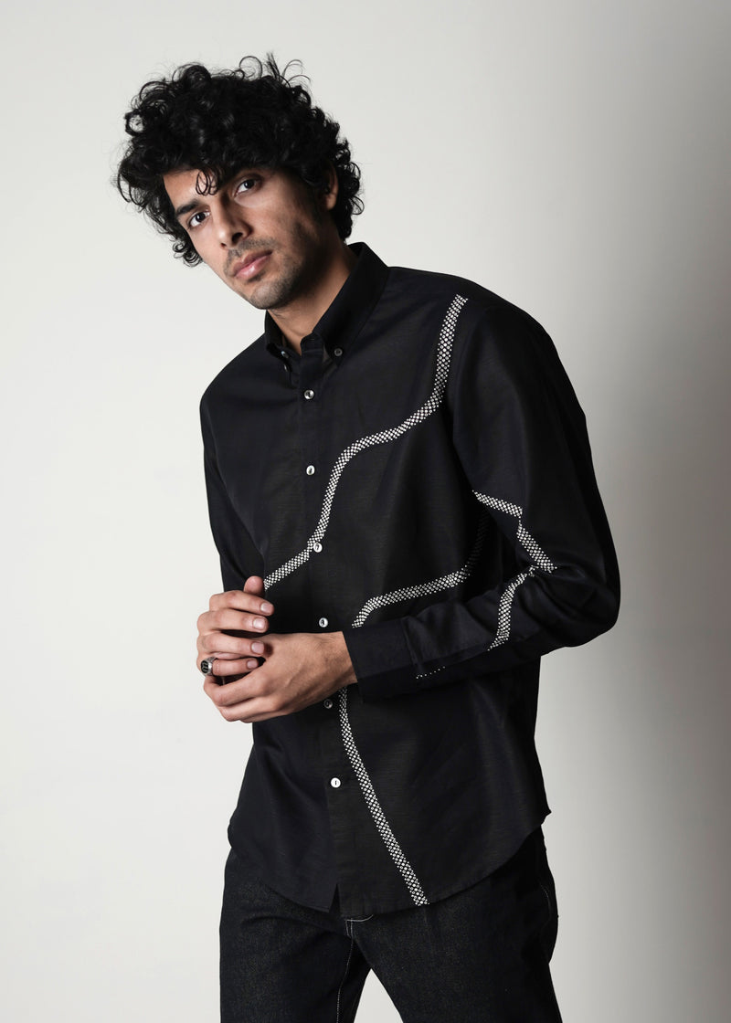 COIL EMBROIDERED SHIRT