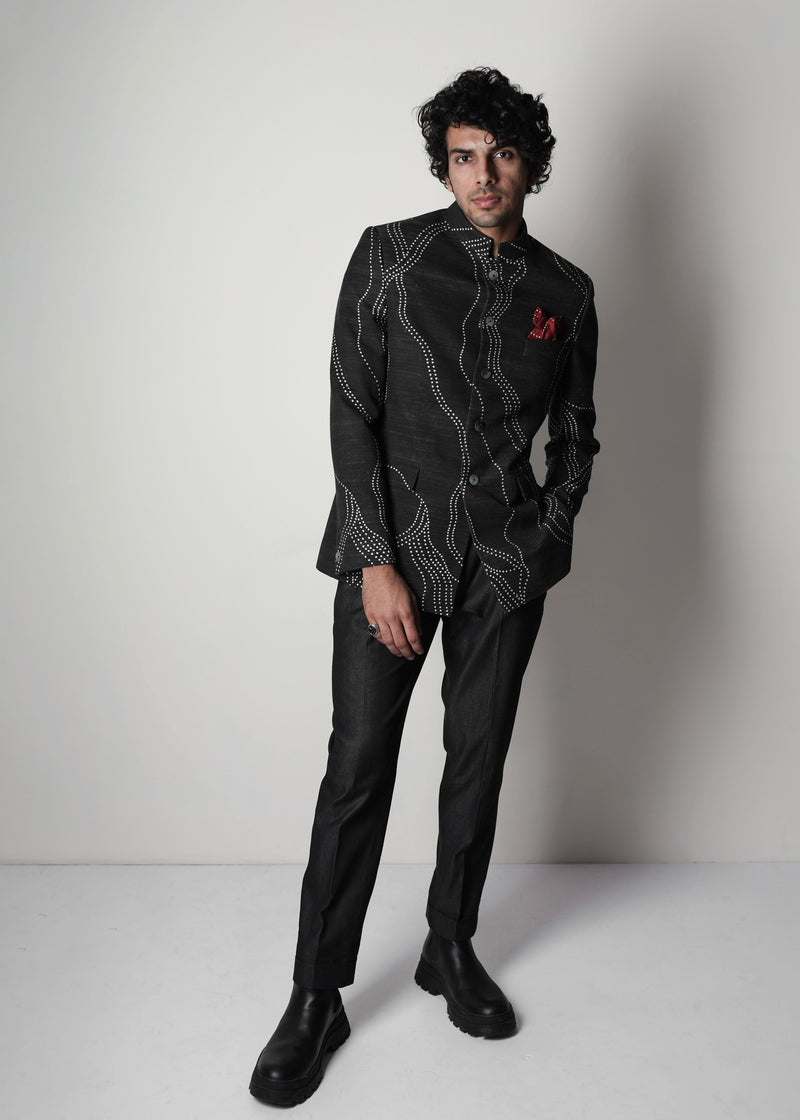Constellation Handloom Bandhgala Jacket