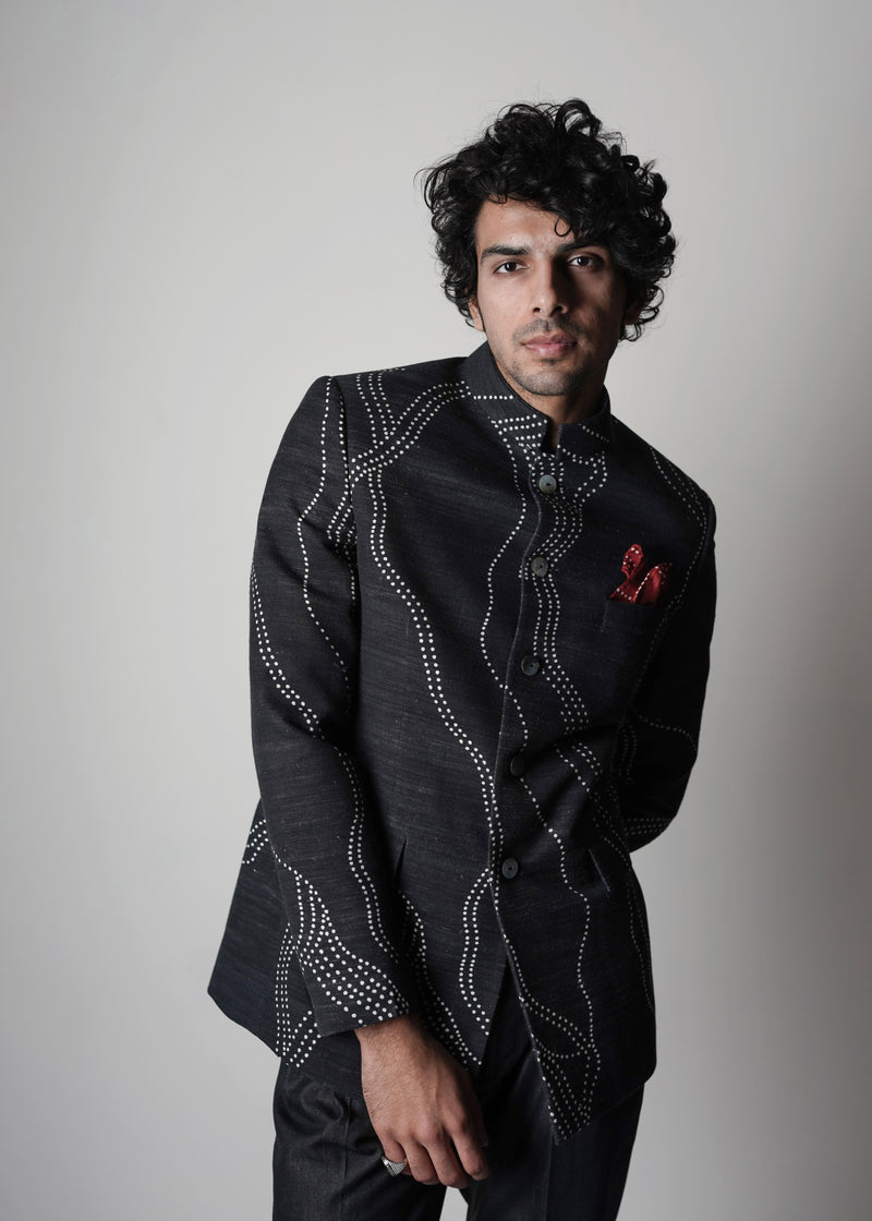 Constellation Handloom Bandhgala Jacket