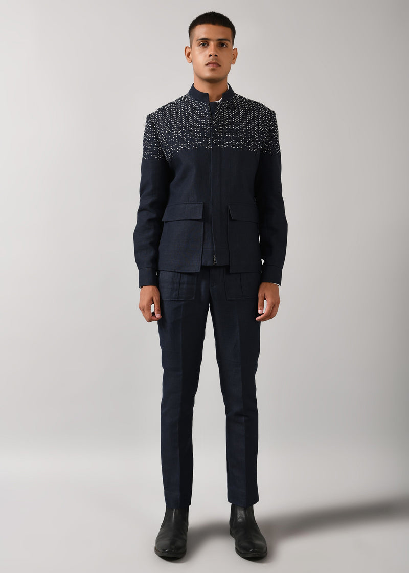 MORSE CODE SHORT JACKET