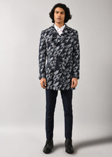 Star Houndstooth Trench