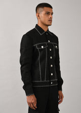 Morse code Denim jacket