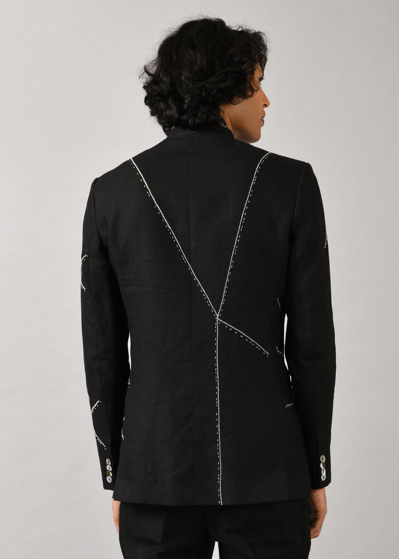 Fence Wire Bandhgala Jacket